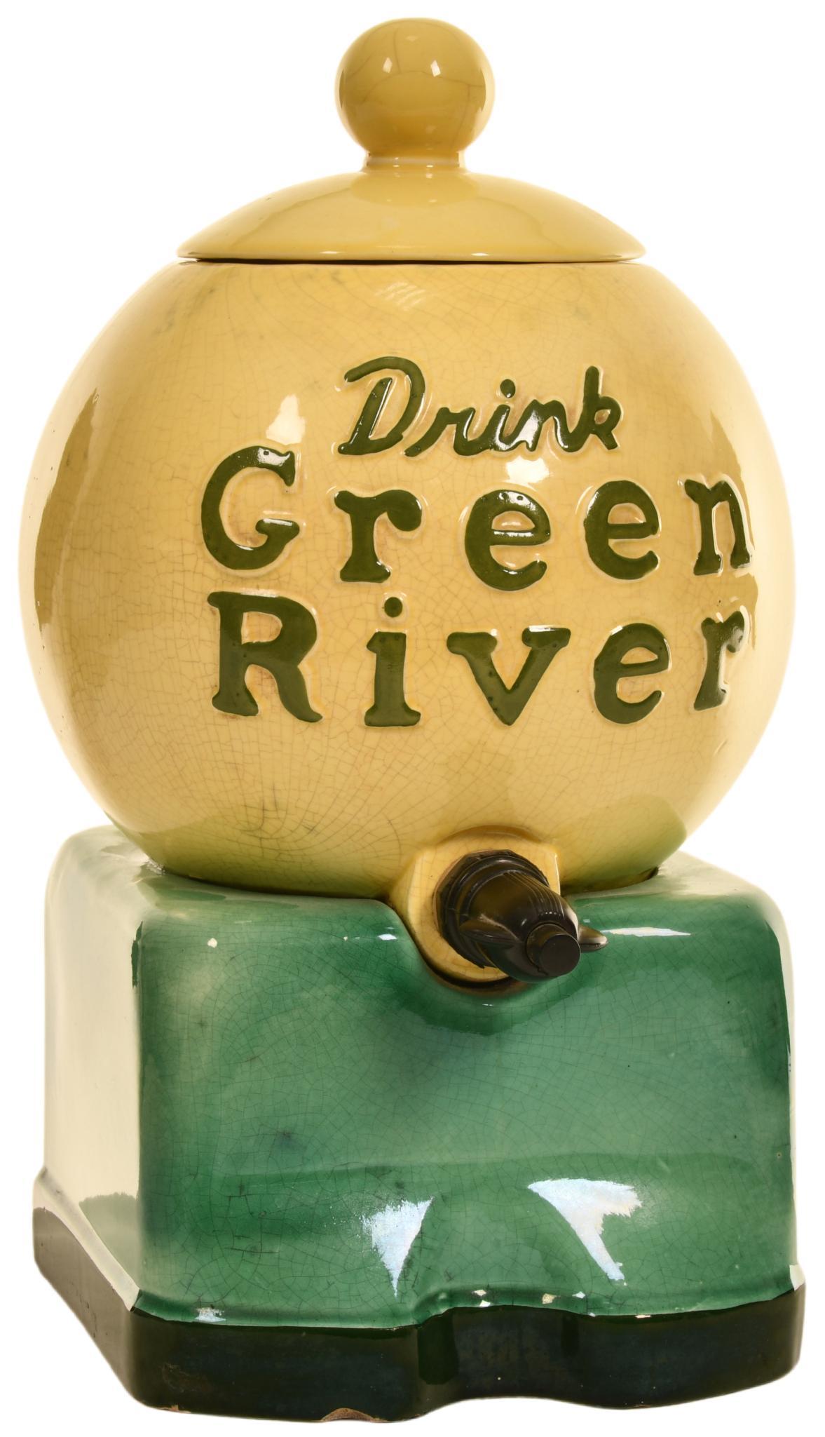 Drink Green River Ceramic Syrup Dispenser (1 of 1)