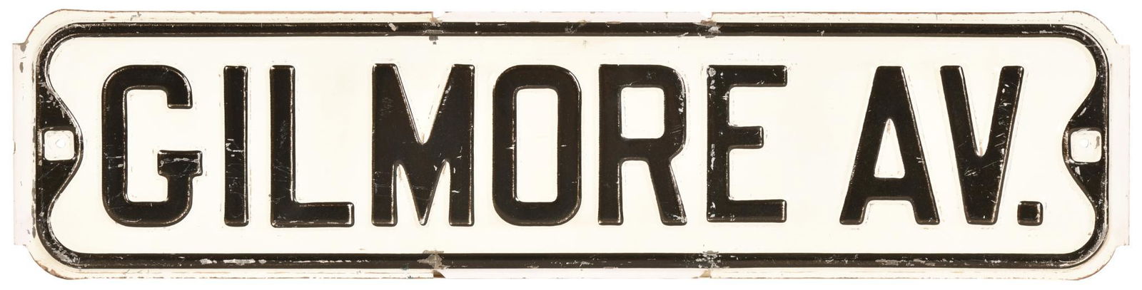Gilmore Av. Metal Road Sign (1 of 2)