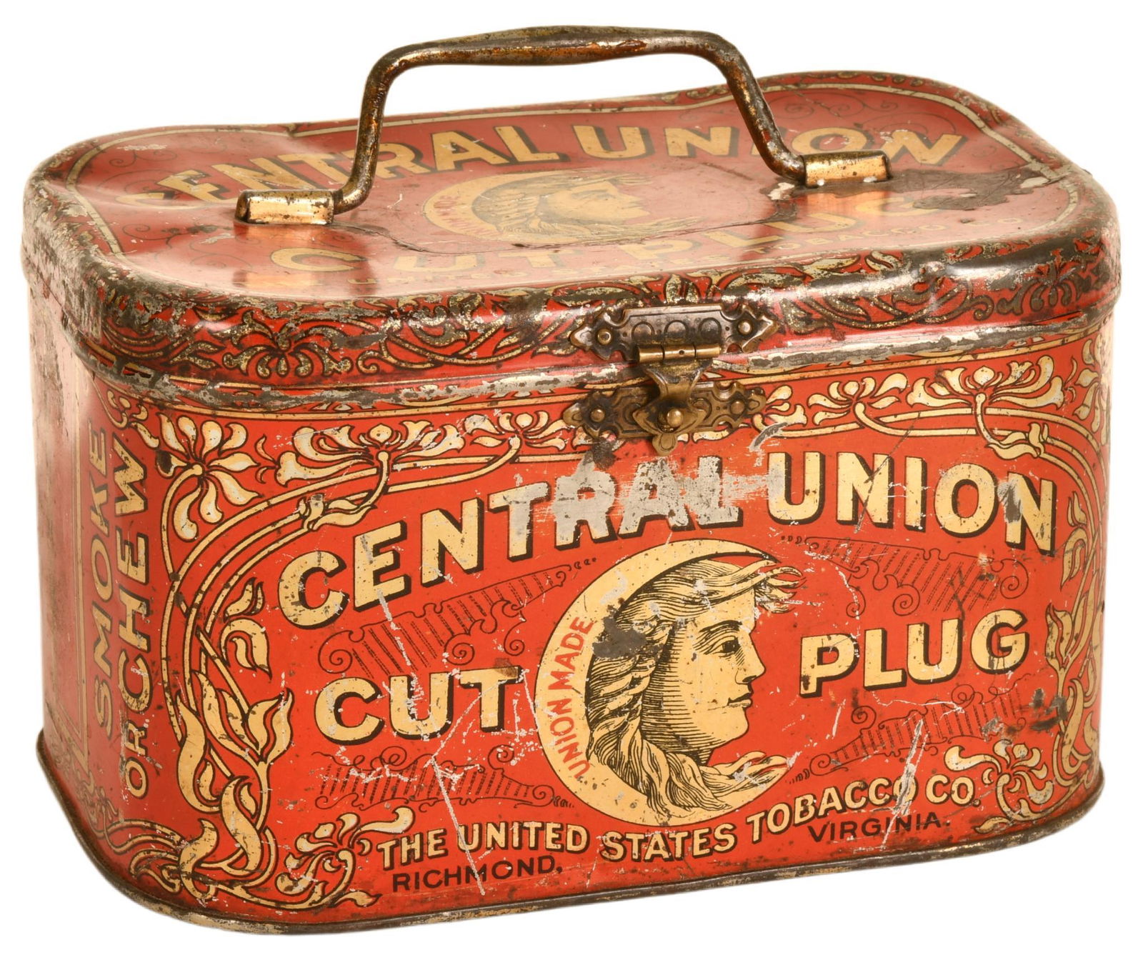 Central Union Cut Plug Tobacco Metal Tin (1 of 2)