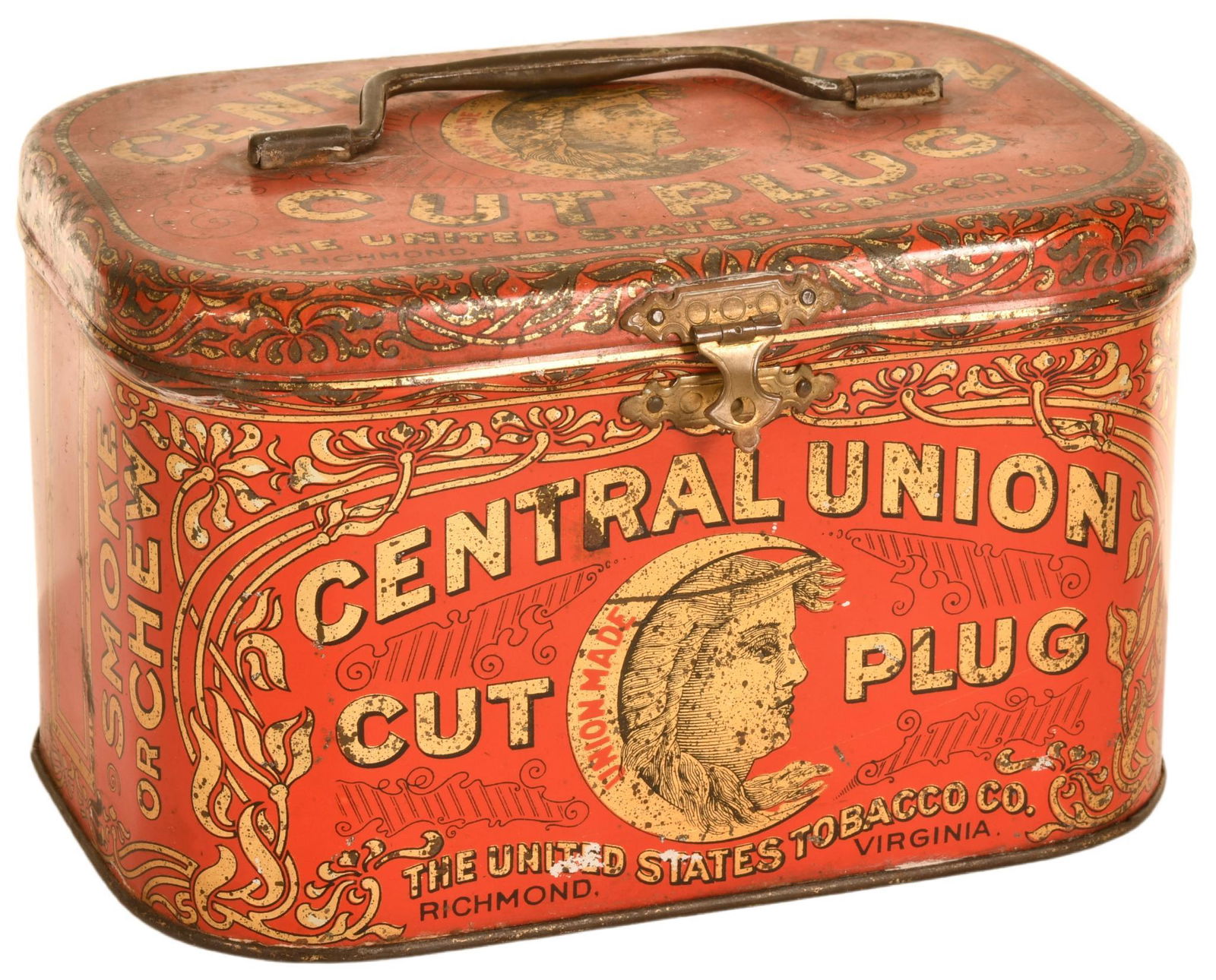 Central Union Cut Plug Tobacco Metal Tin (1 of 2)
