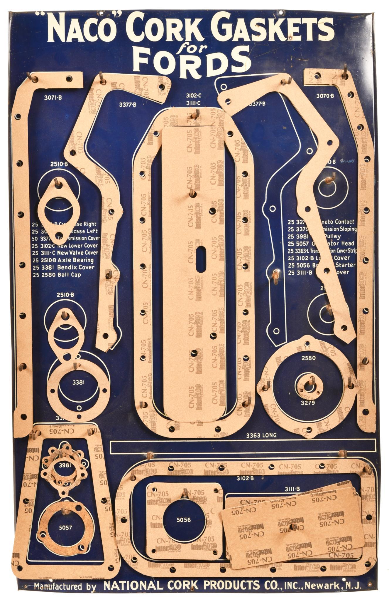 "Naco" Cork Gaskets for Ford Metal Display Board (1 of 2)