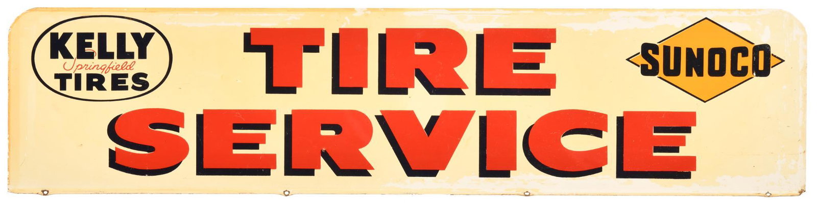 Kelly Tires Sunoco Tire Service Metal Sign (1 of 2)