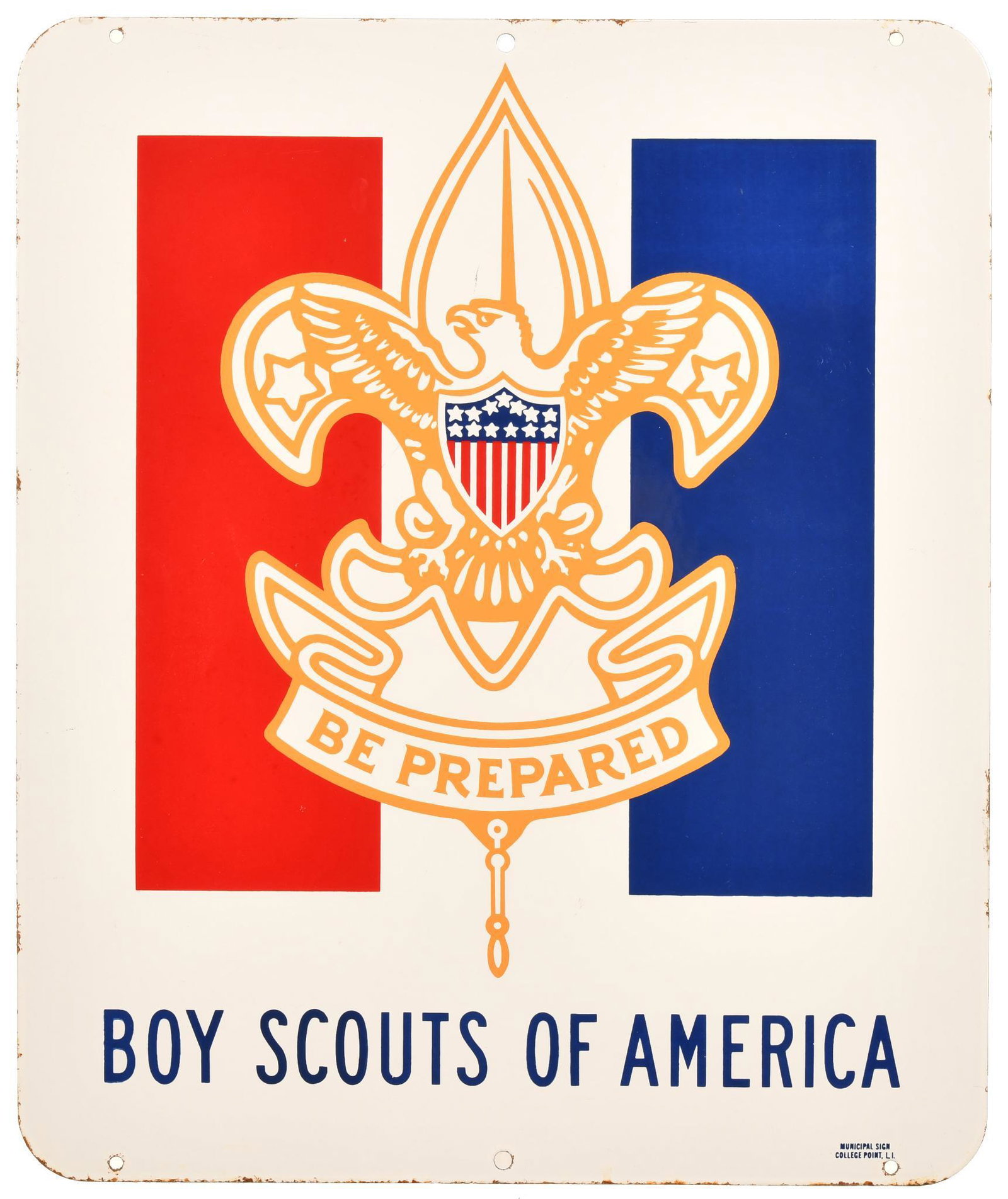 Boy Scouts of America Porcelain Sign (1 of 2)