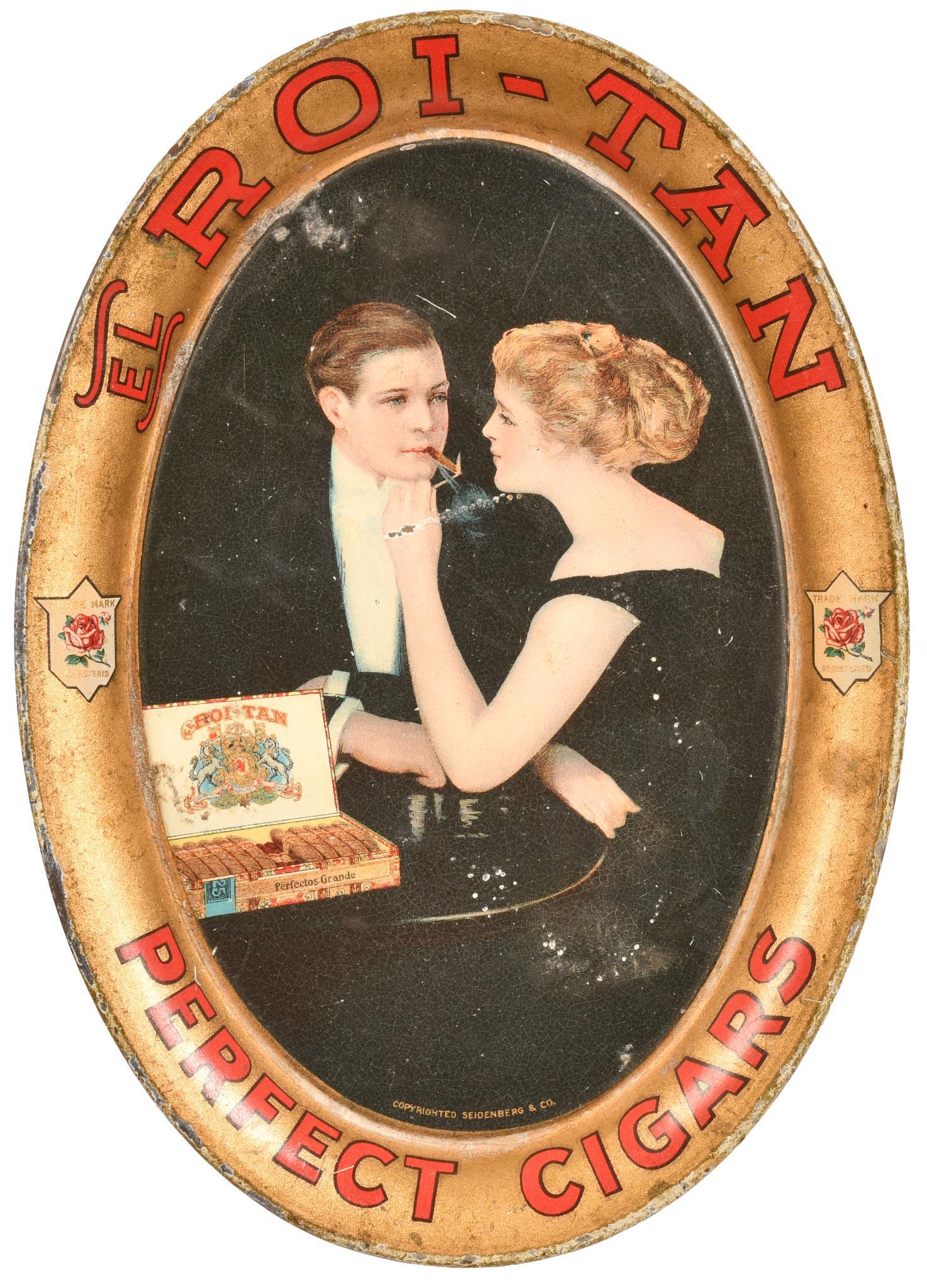 El Roi-Tan Perfect Cigars Oval Metal Tip Tray (1 of 2)