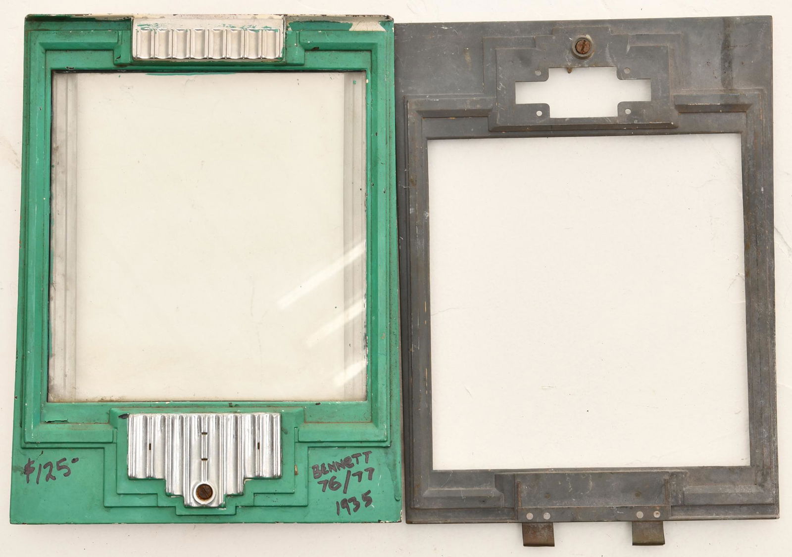 Bennett Model 176 or 177 Gas Pump Bezels (1 of 2)
