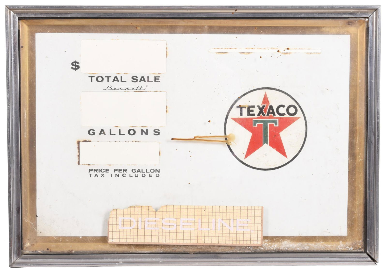 Bennett Gas Pump Face (1 of 2)