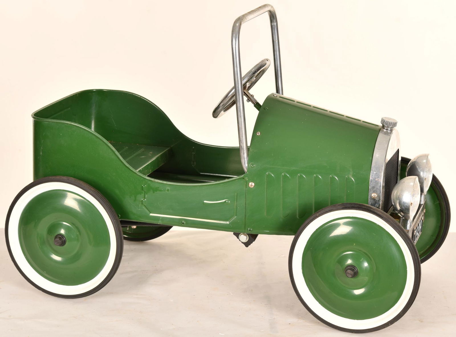 Reproduction Peddle Car: 34"L, displays well, shows some wear