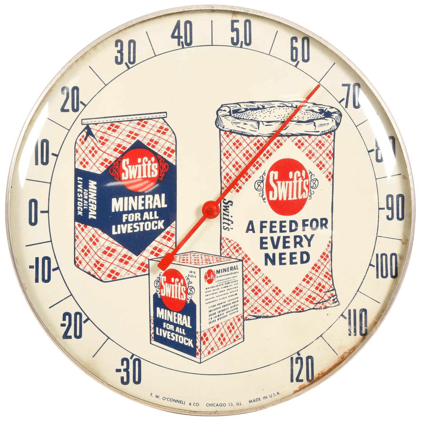 Swift's Mineral w/Logos Bubble Thermometer (1 of 2)