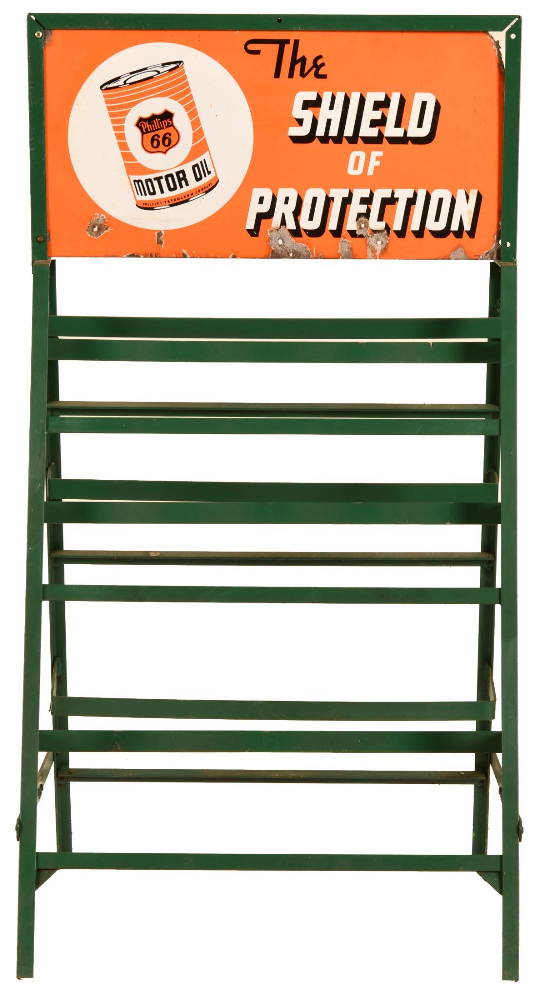 Phillips 66 "The Shield of Protection" Porcelain Sign (1 of 2)