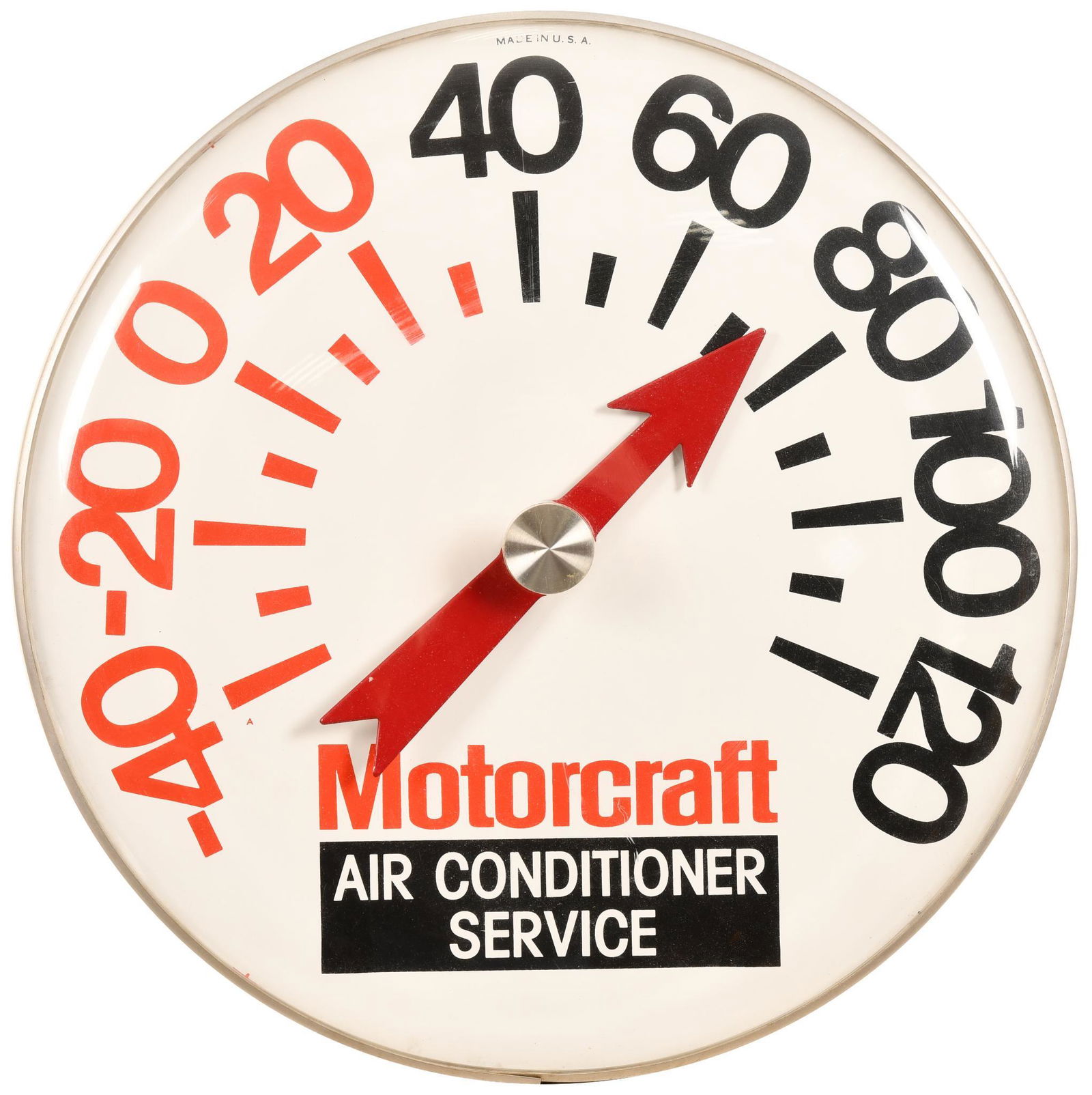 Motorcraft Air Conditioner Service Round Thermometer (1 of 2)