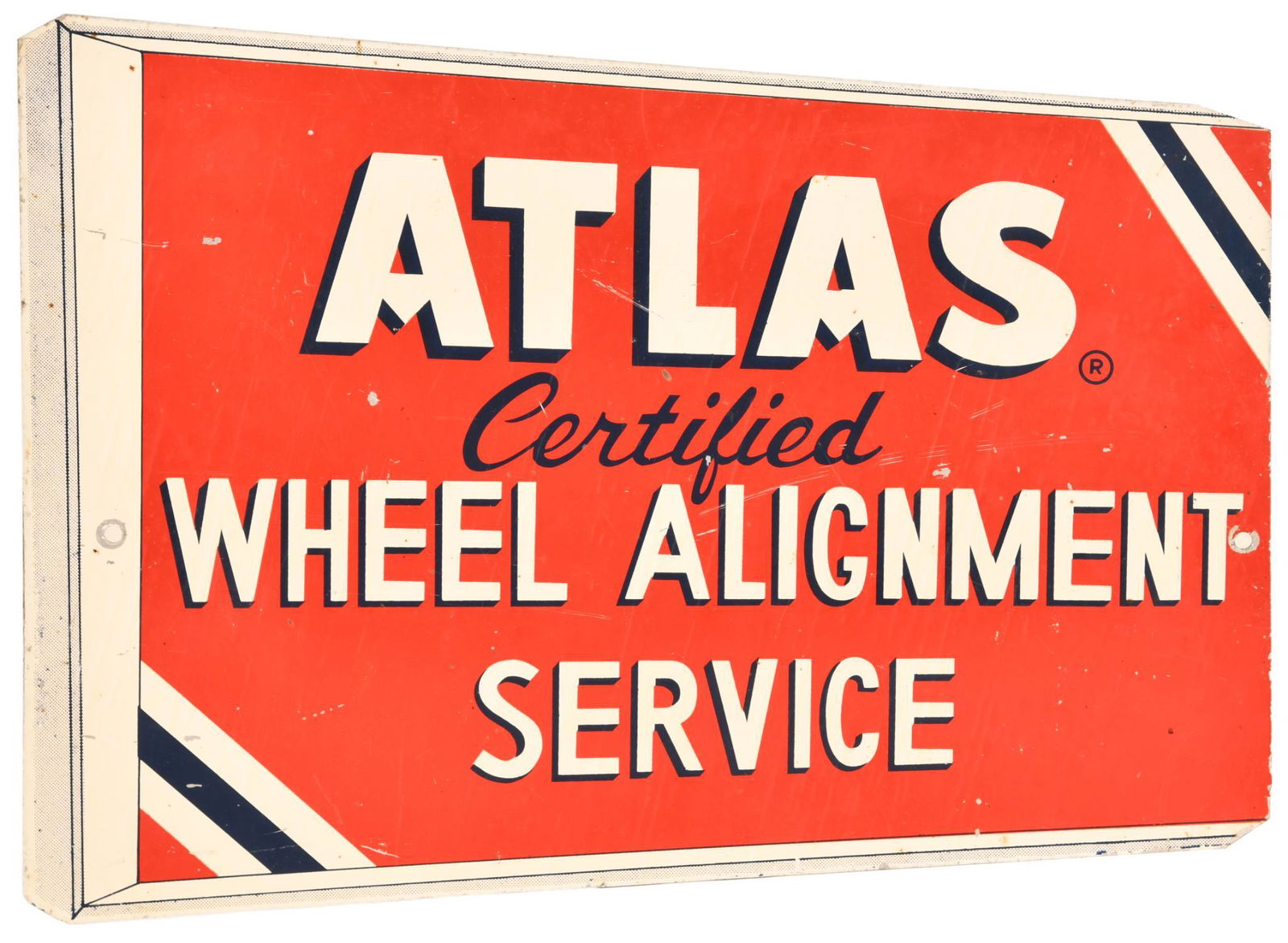 Atlas Certified Wheel Alignment Service Metal Sign (1 of 2)