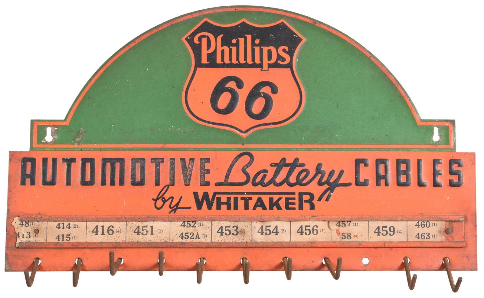 Phillips 66 Automotive Battery Cables By Whitaker Sign (1 of 2)