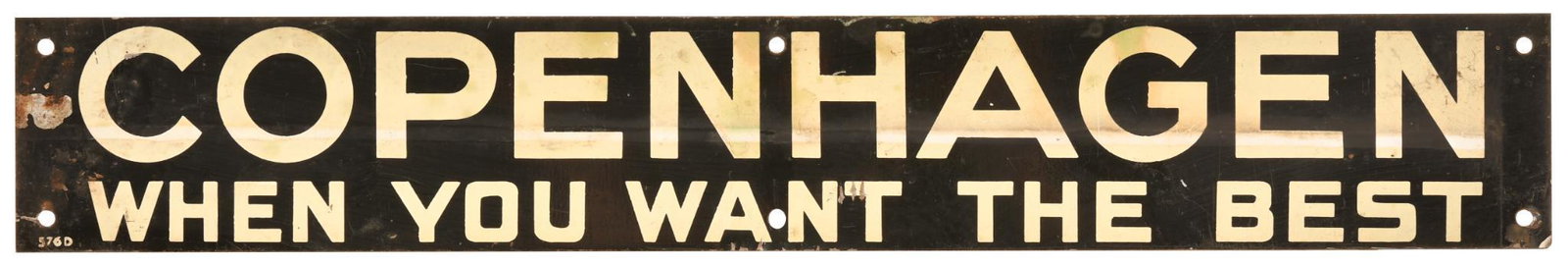 Copenhagen "When You Want The Best" Metal Sign (1 of 2)