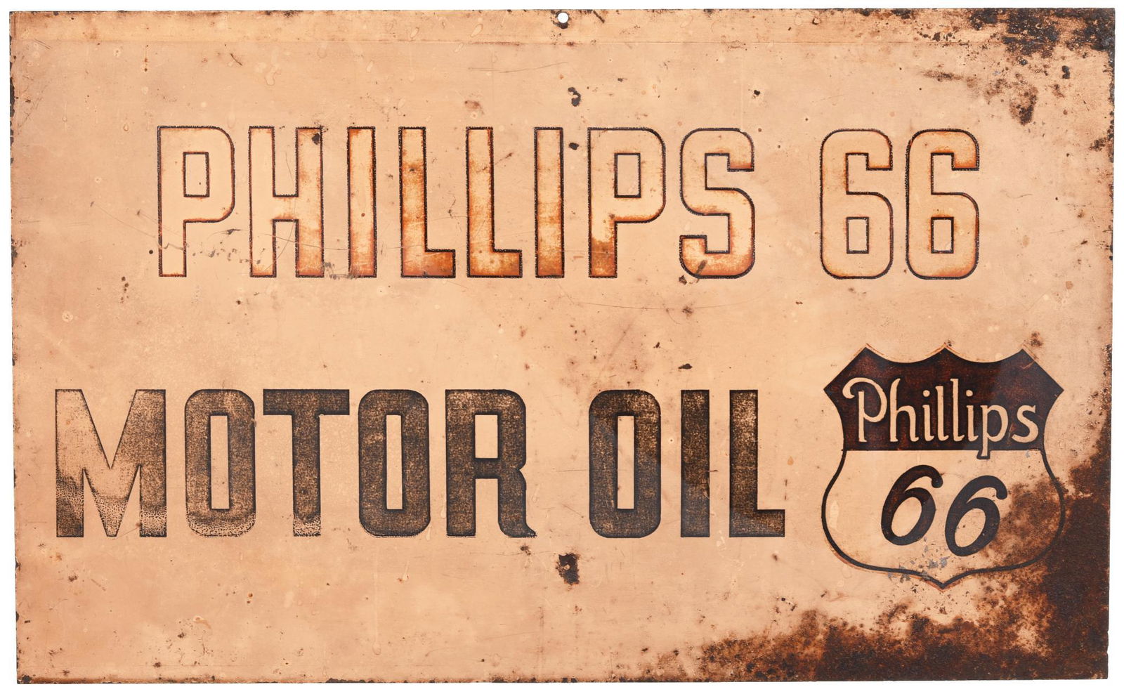 Phillips 66 Motor Oil Metal Sign (1 of 2)