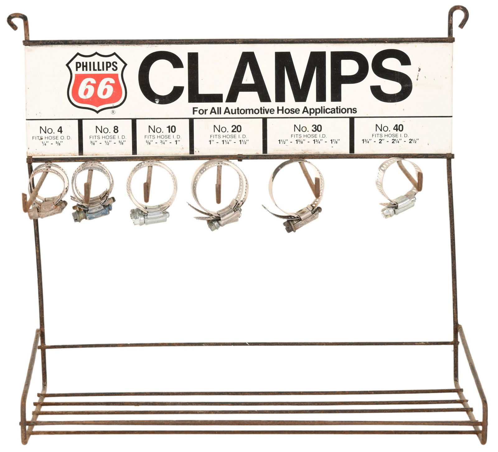 Phillips 66 Clamps Metal Display Rack (1 of 1)