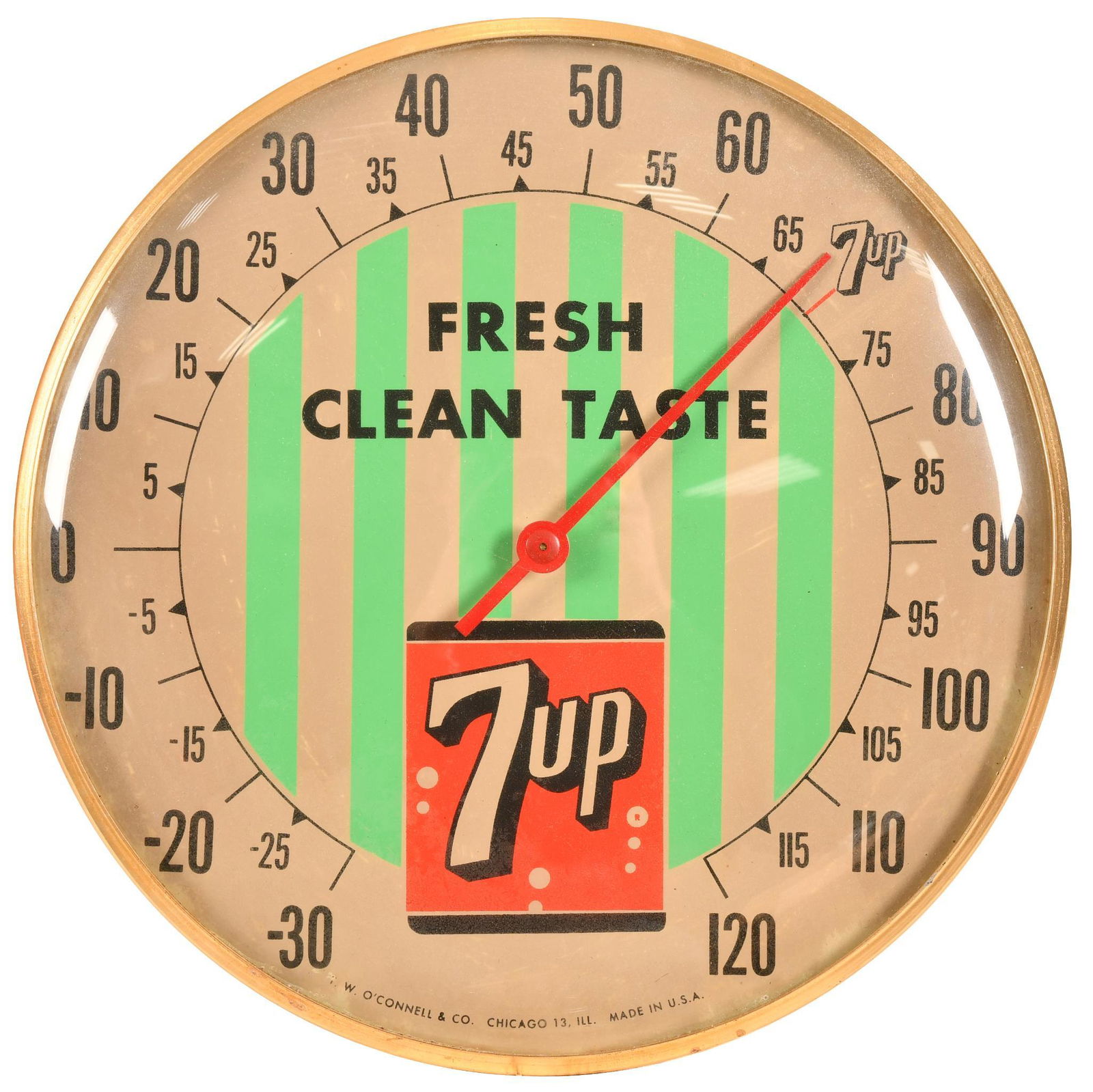 7up "Fresh Clean Taste" Bubble Thermometer (1 of 2)