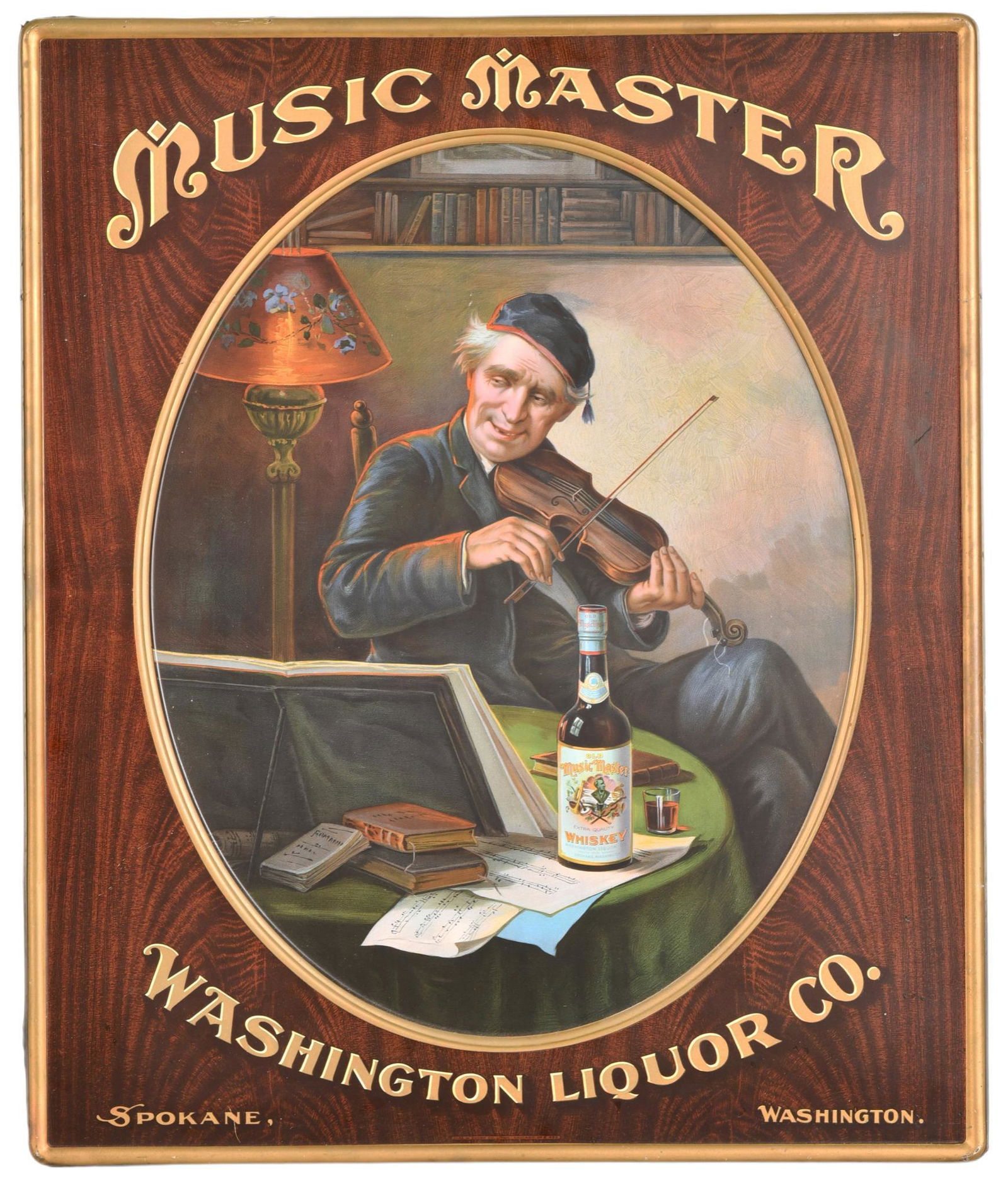 Music Master Washington Liquor Co. Spokane, WA. Sign (1 of 4)