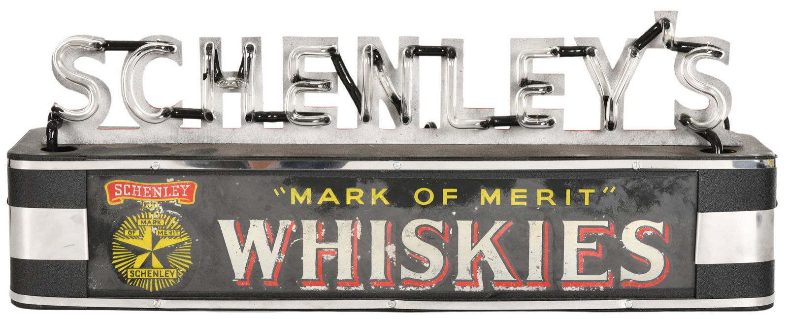 Schenley's Whiskies Neon Counter Display Sign (1 of 3)