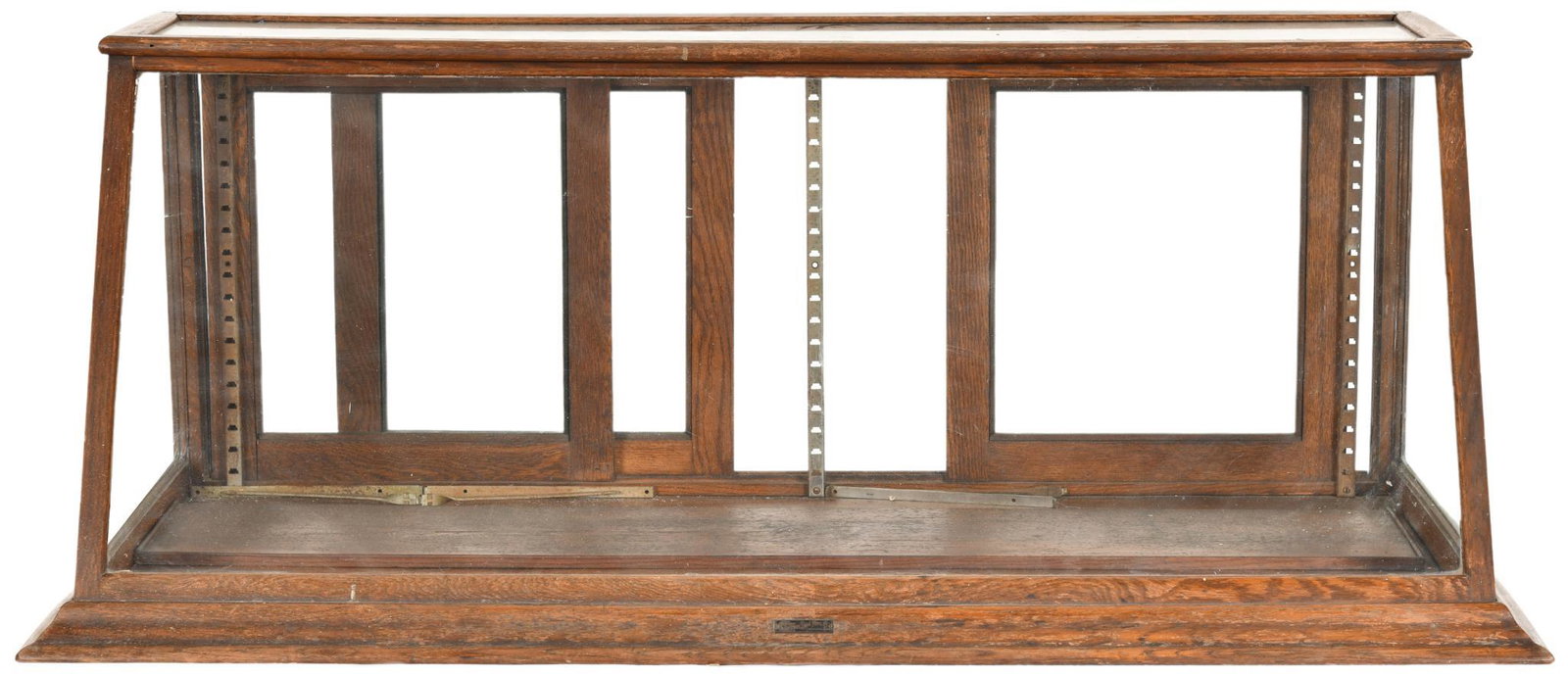 Oak Slant Front Countertop Show Case (1 of 2)