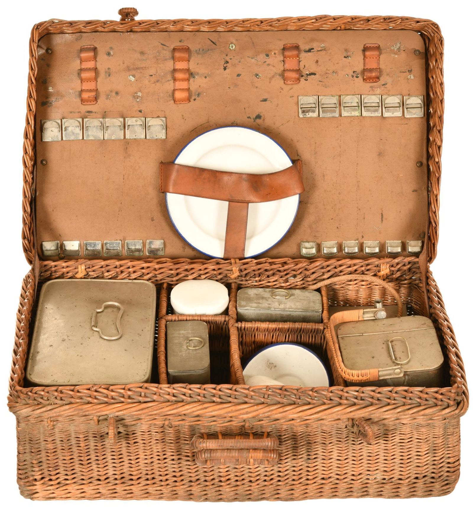 Early Wicker Picnic Set (1 of 2)