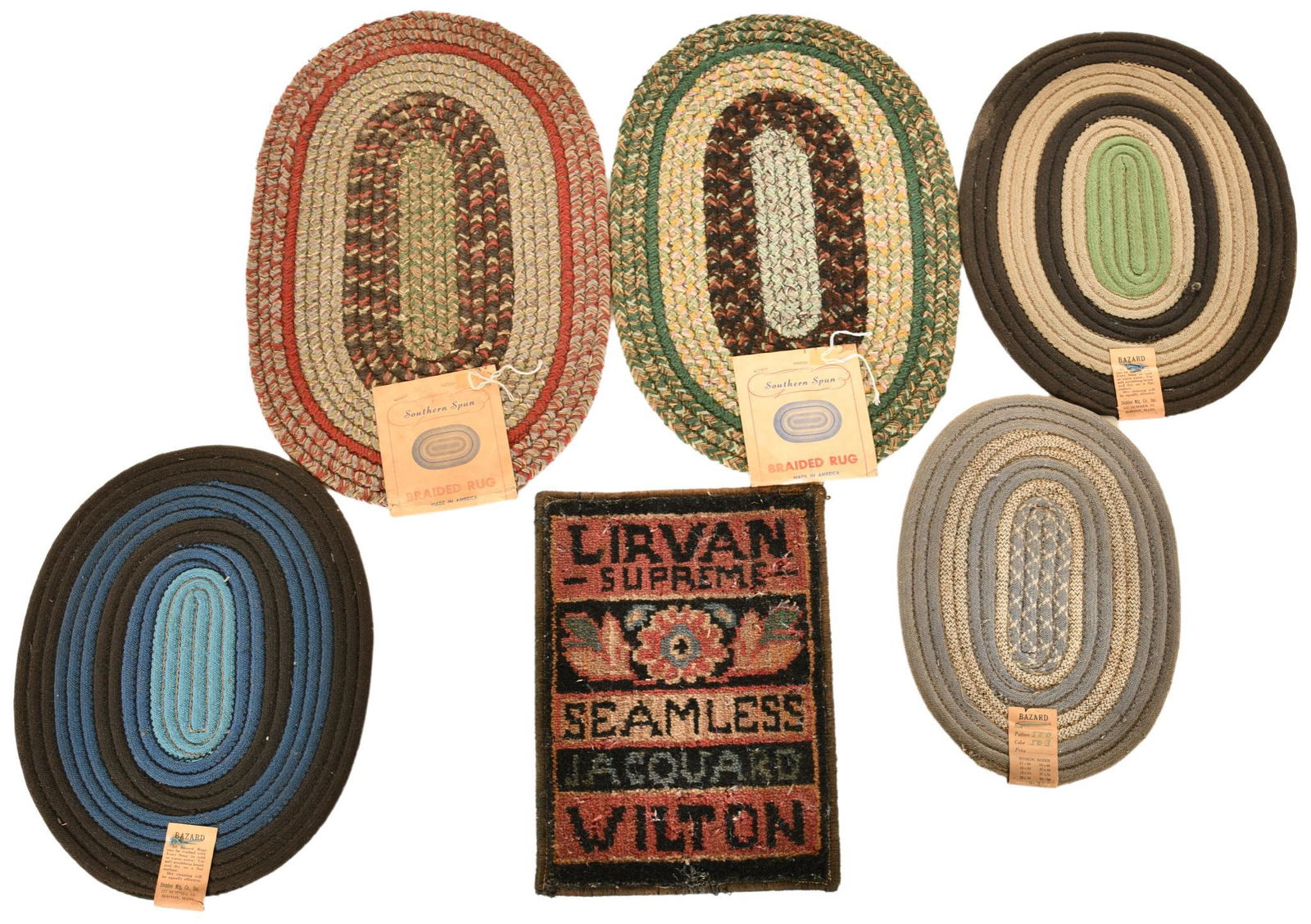 Lot of 6 Salesman Sample Rugs (1 of 1)