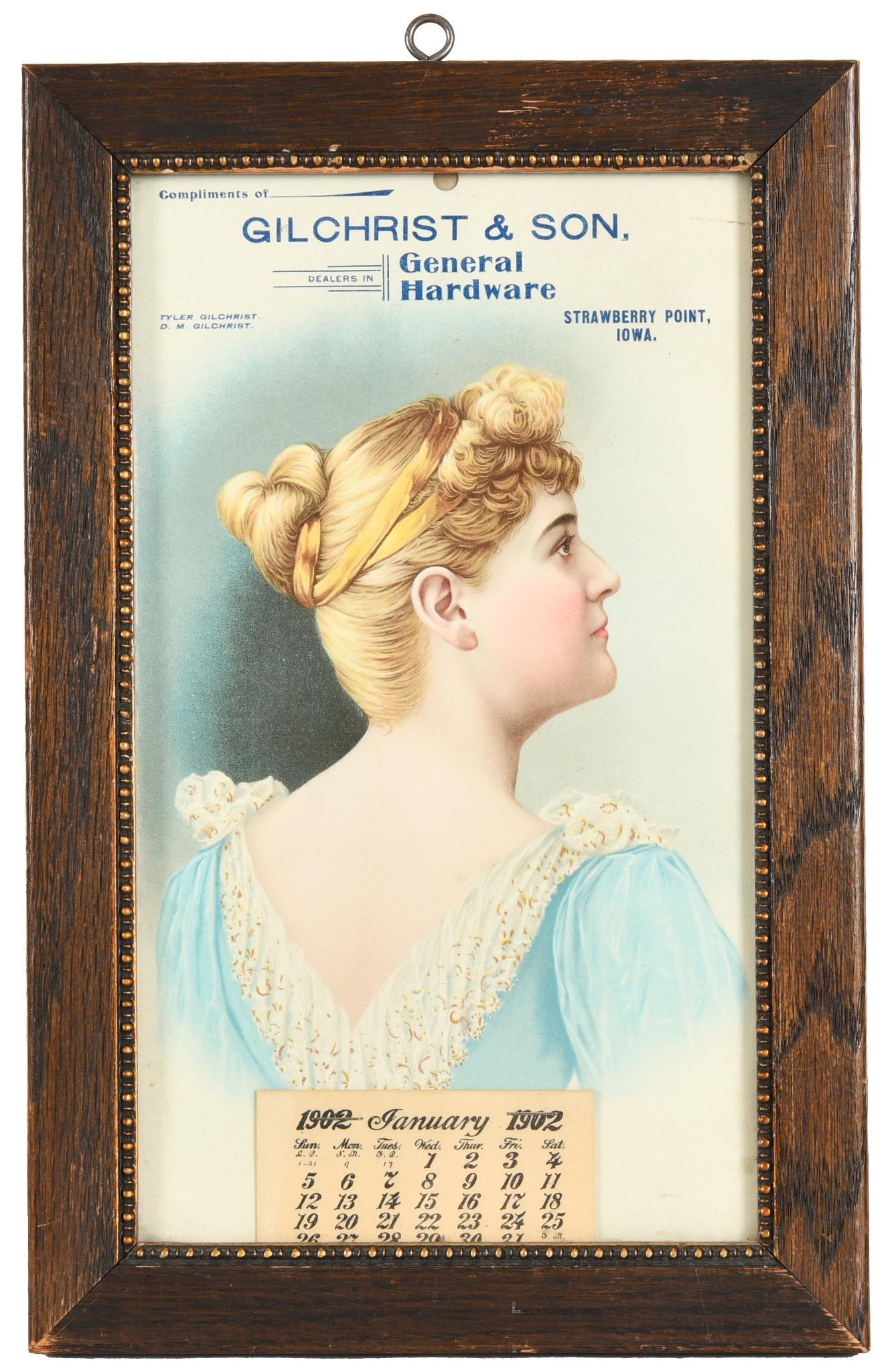 1902 Gilchrist & Son General Hardware Calendar (1 of 2)