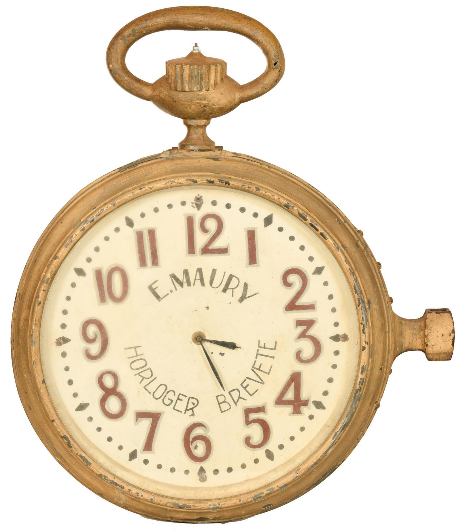 Large E. Maury Horloger Brevete Clock (1 of 2)
