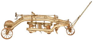 Horse-drawn Road Grater Model