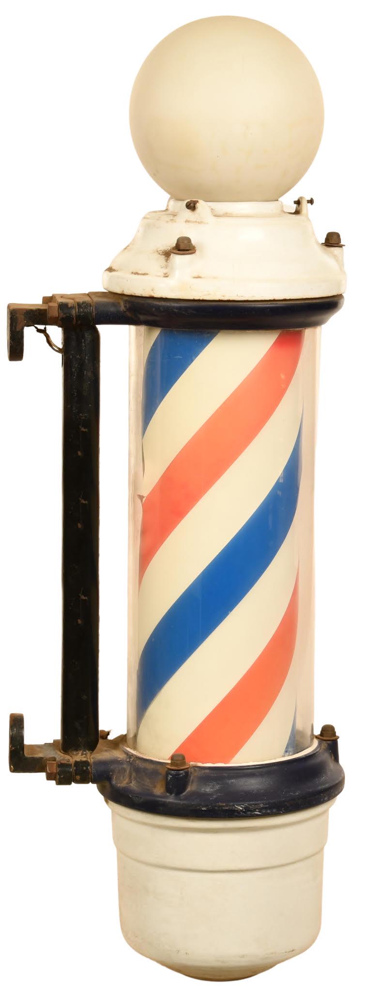 Porcelain Barber Pole (1 of 1)
