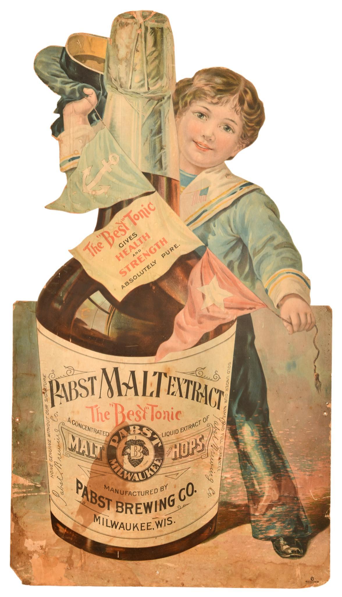 Pabst Malt Extract Die Cut Sign (1 of 2)