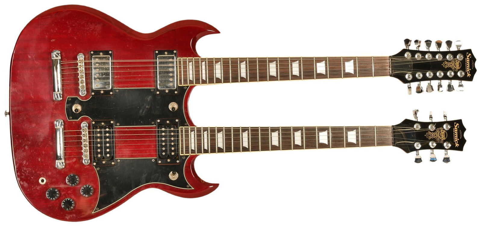 Vintage Starfire Double Neck 6 And 12 String Solid Body