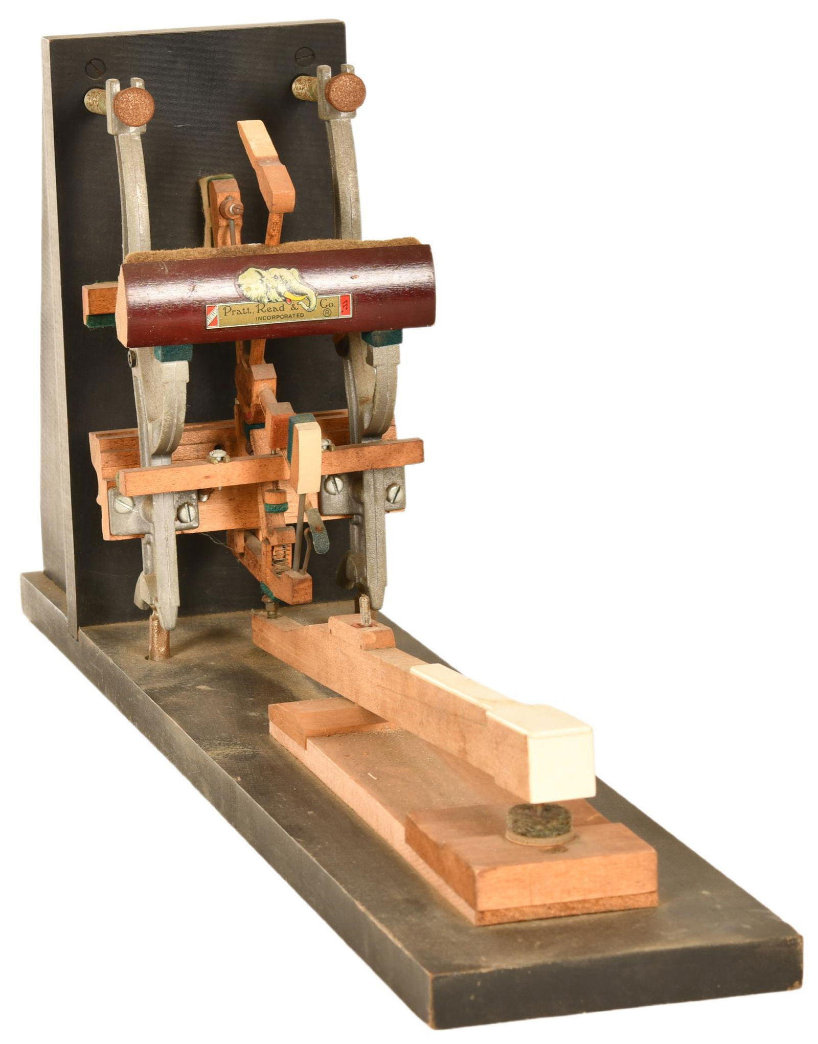 Store Display Piano Key: Marked Pratt Read & Co. shows some wear, functions as it should, displays well, 10.5"x24", rated 8.25