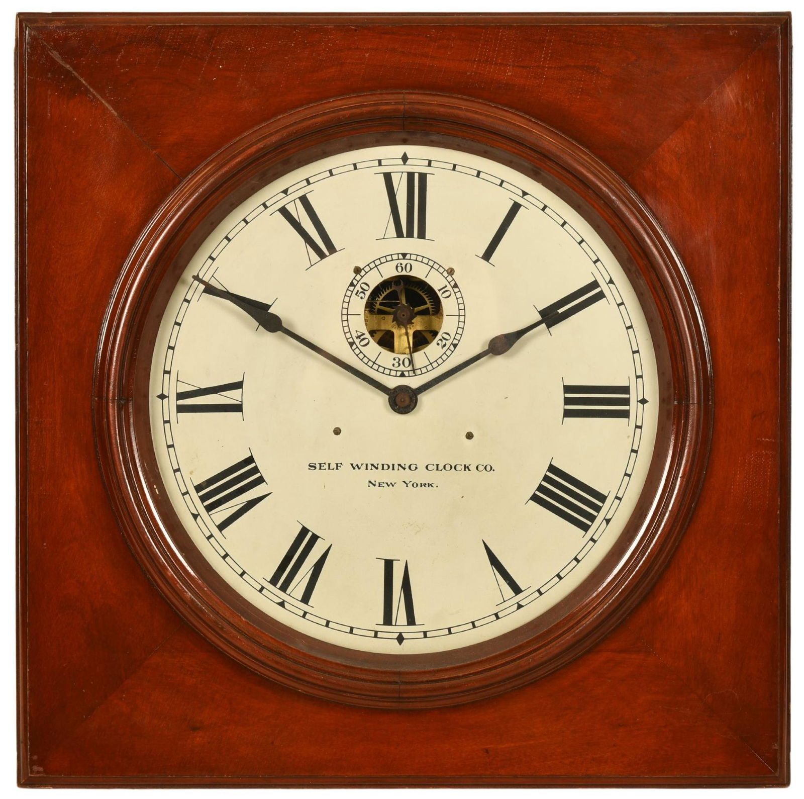 Self Winding Clock Co. Caseed Clock