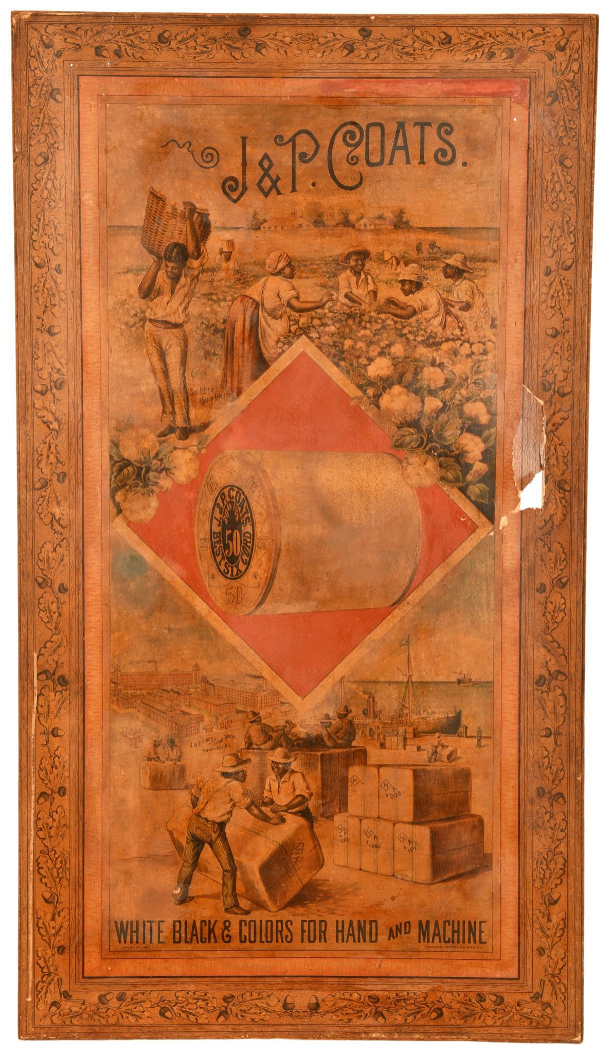 J&P Coats Cotton Thread Advertising Poster (1 of 2)