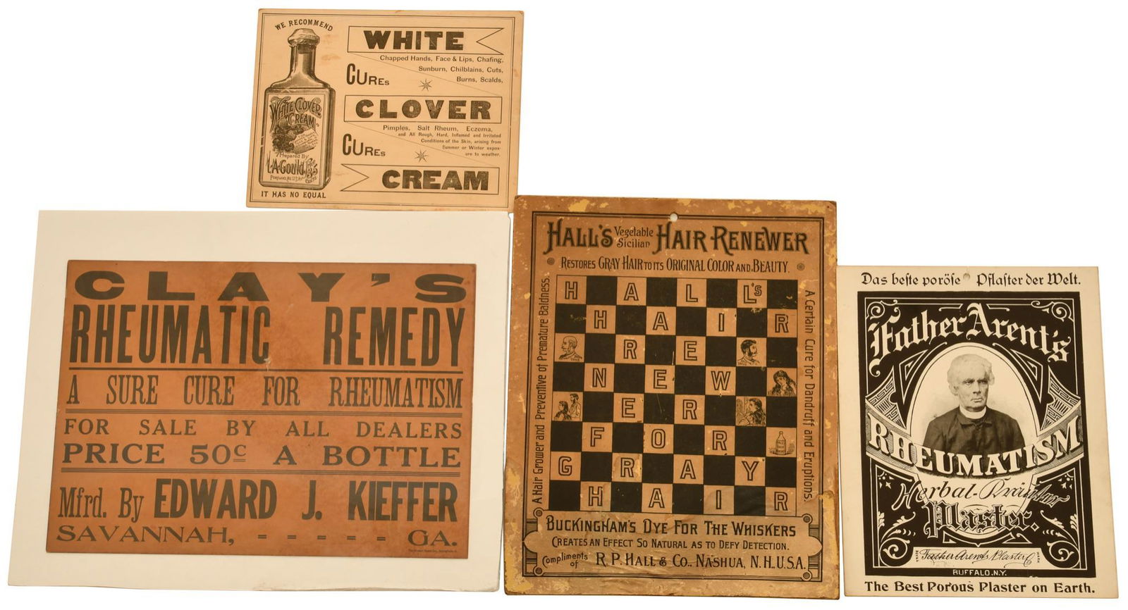 Lot of 4 Country Store Advertising Signs (1 of 1)