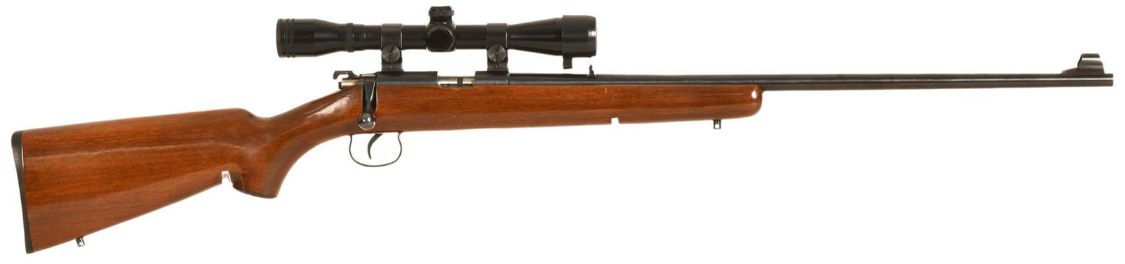 Norinco Model JW-15 .22 Caliber Bolt Action Rifle: Rifle shows a few signs of wear from handling and shooting, bore and rifling are in fair to good condition, has a smooth action with a good lock up, comes with one magazine, nice wood grain on the sto