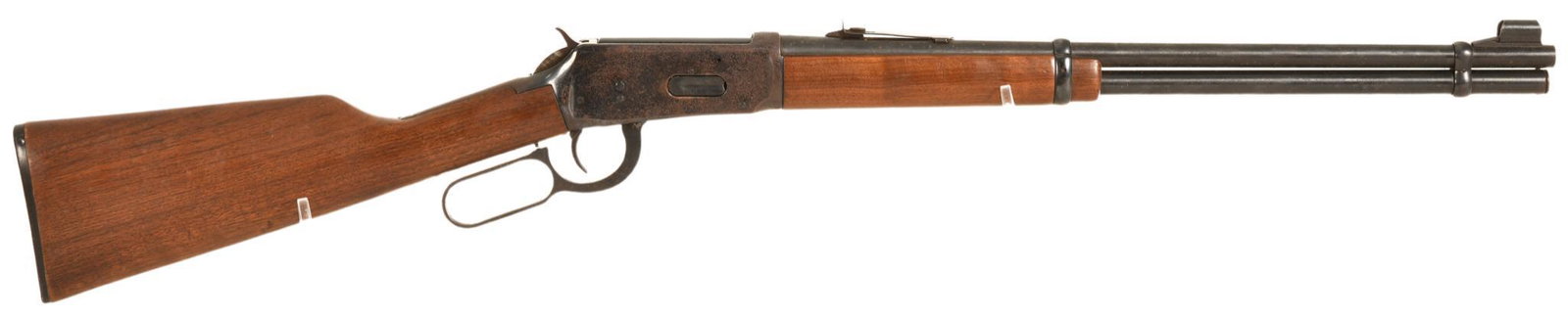 Winchester Model 94 .30-30 Win Caliber Lever Action Rifle: Surface rust and pitting present on barrel and receiver, lever action works smoothly, rifling is good, bore is fair, stock and hand guard are in very good condition, overall the rifle is in fair to go