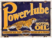 Power-Lube Motor Oil Sign