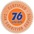 Union 76 Certified Car Condition Service Sign