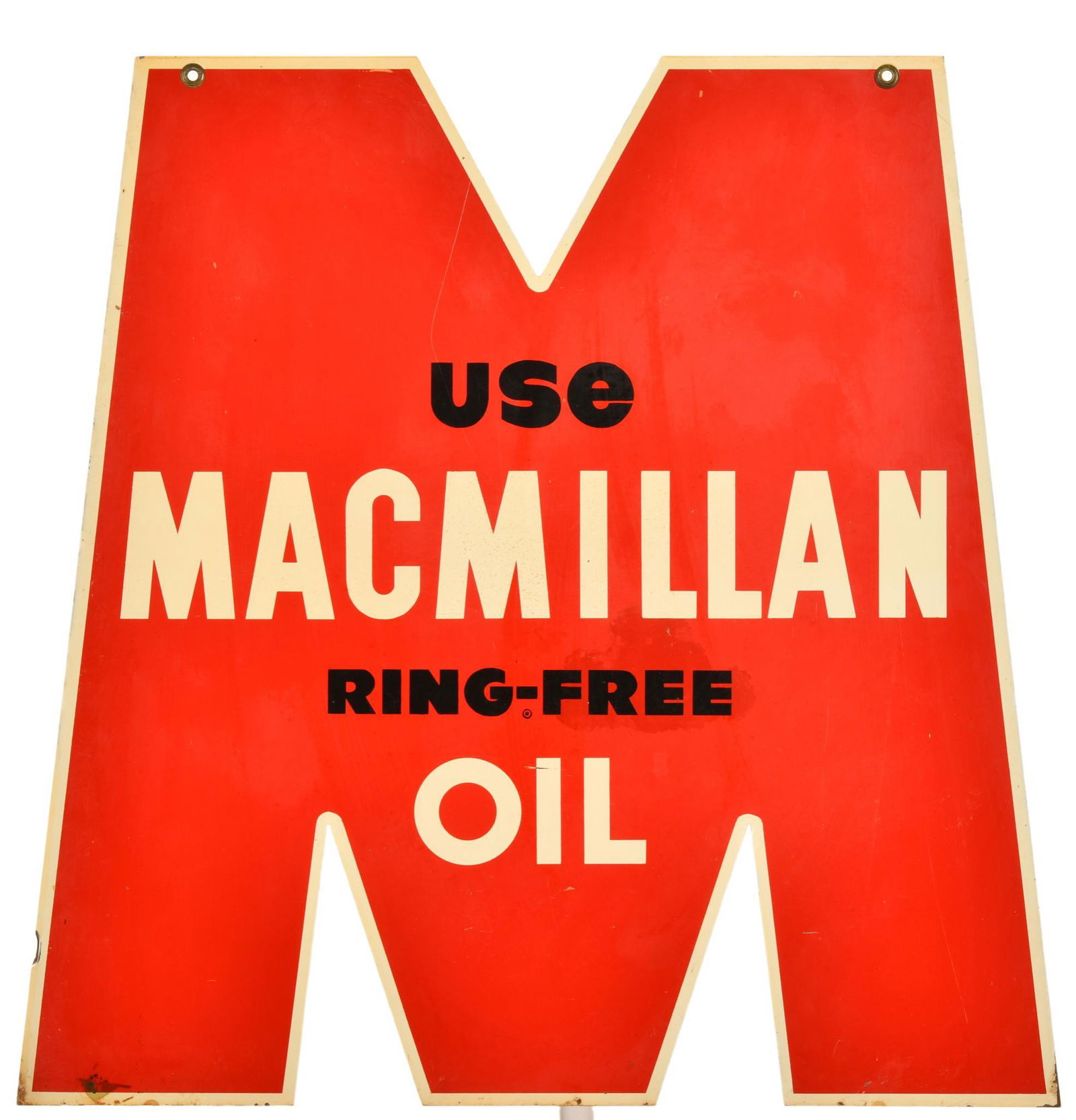 Use Macmillan Ring-Free Oil Diecut Sign (1 of 2)