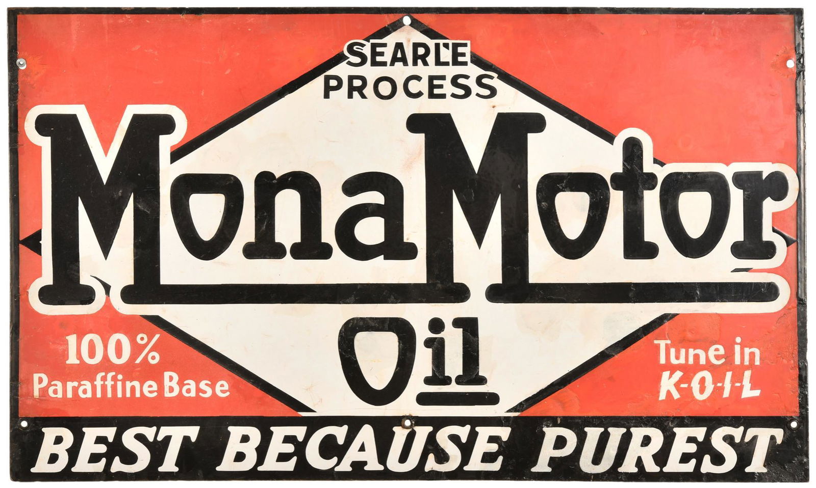 Mona Motor Oil Best Because Purest Sign (1 of 2)