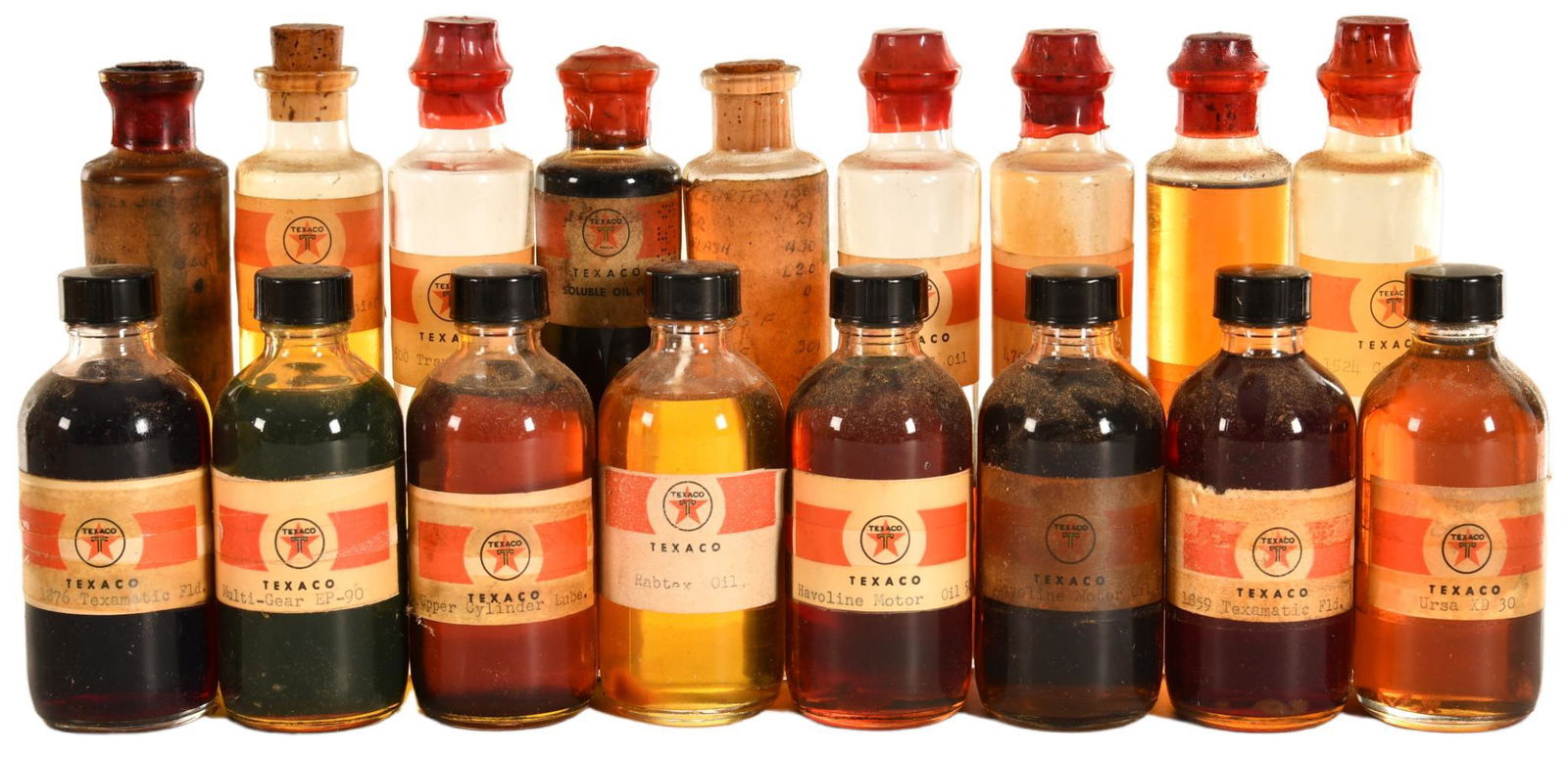 Lot of Texaco Sample Bottles (1 of 1)