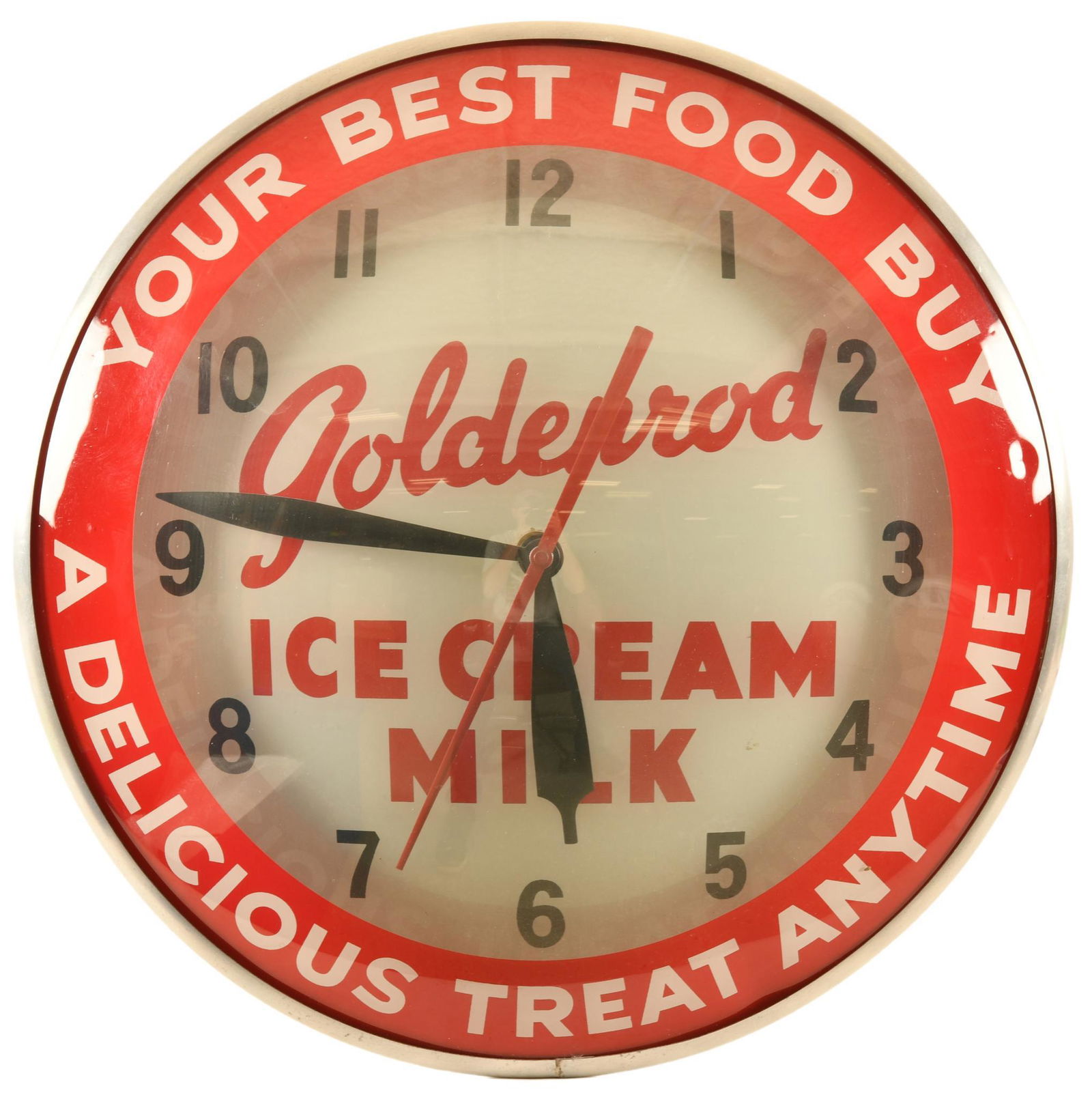 Goldenrod Ice Cream and Milk Double Bubble Clock (1 of 2)