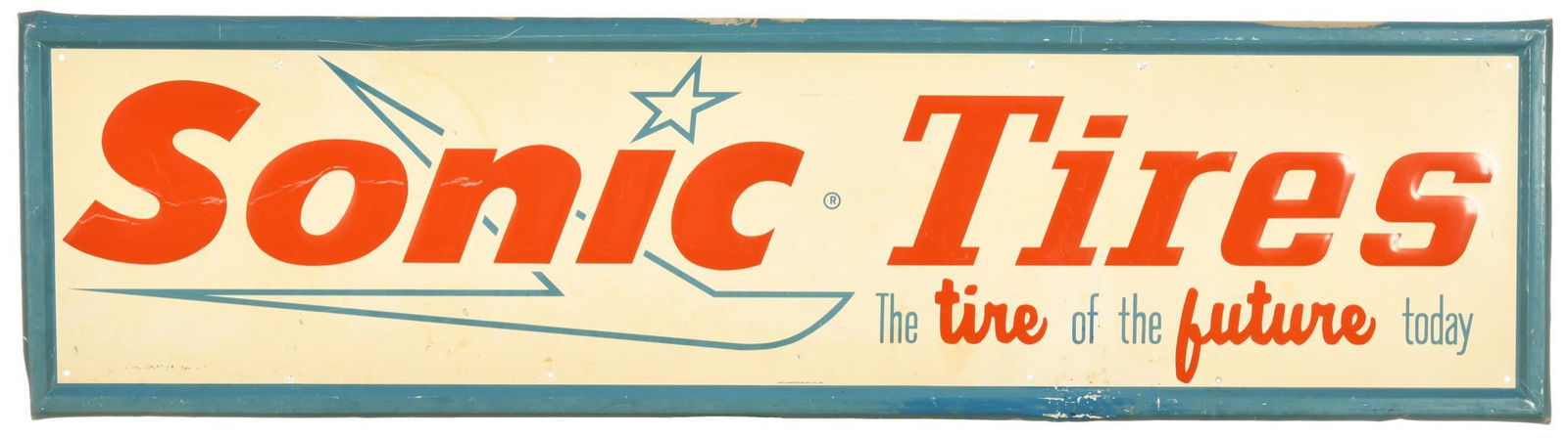 Sonic Tires Horizontal Sign (1 of 2)