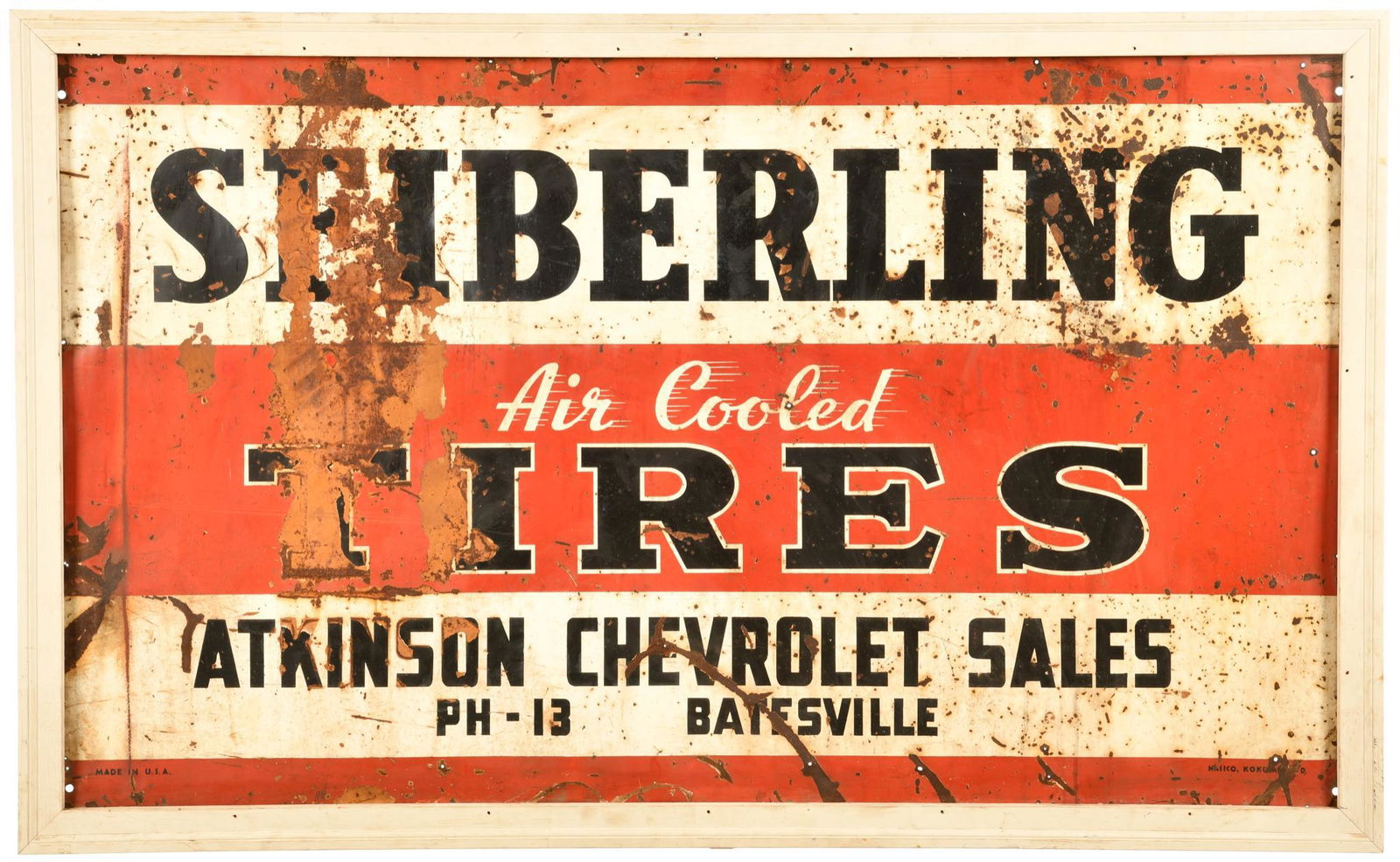 Seiberling Tires Atkinson Chevrolet Sign (1 of 2)