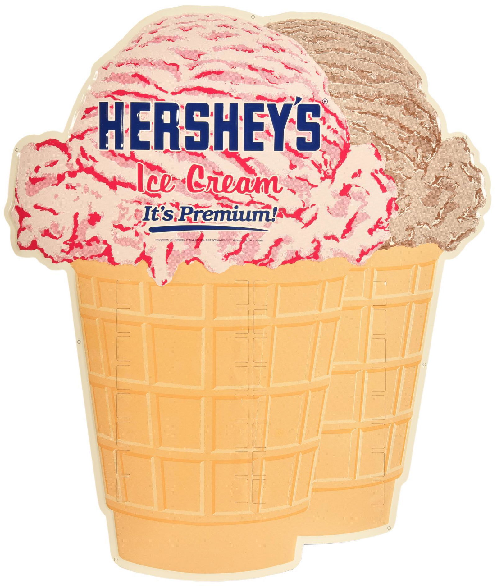 Hershey's Ice Cream Diecut Sign NOS (1 of 2)