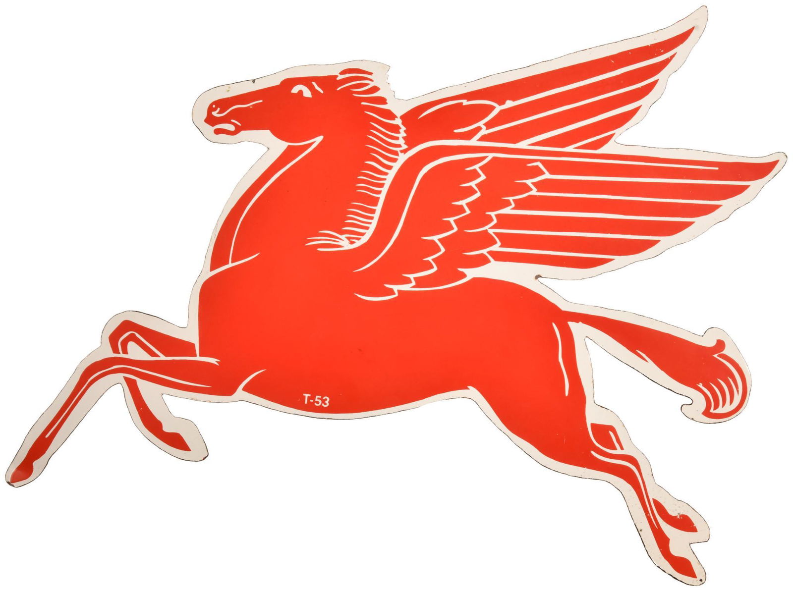Die Cut Mobil Pegasus Reproduction Sign (1 of 2)
