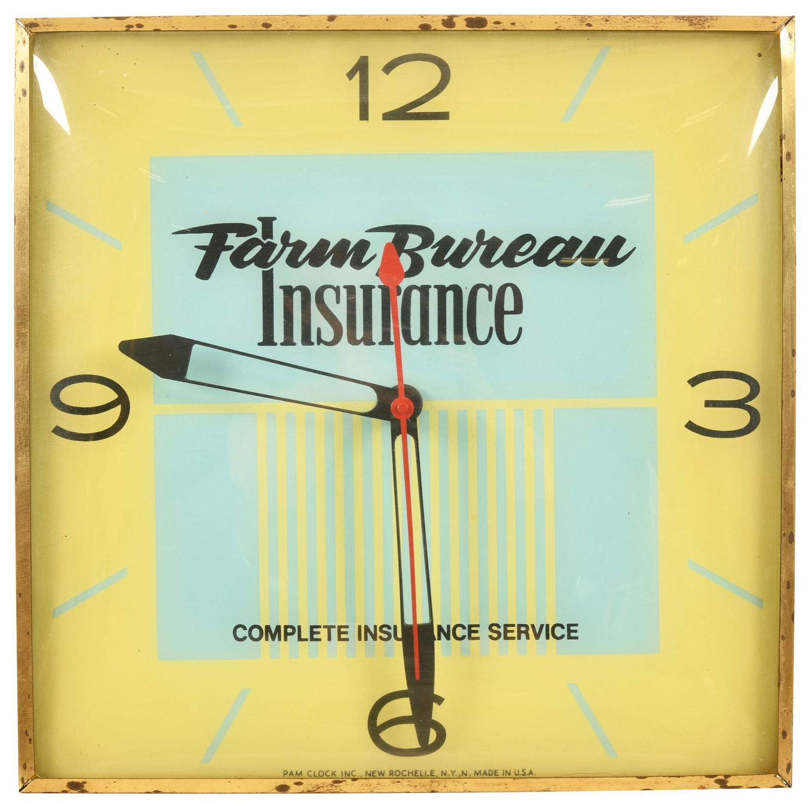 Farm Bureau Insurance Lighted Pam Clock (1 of 3)