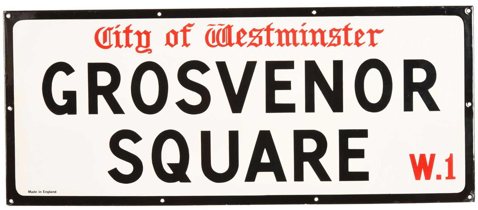 City of Westminster Grosvenor Square Sign (1 of 2)