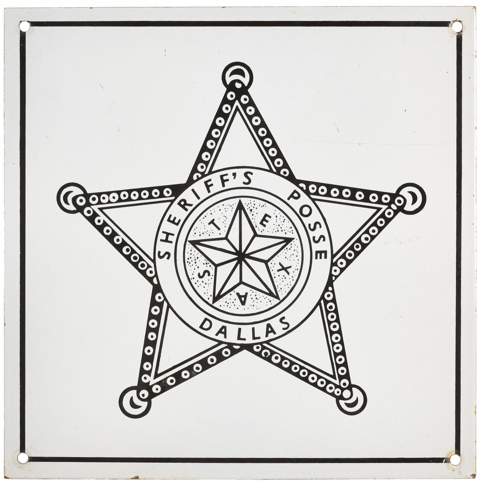 Dallas Texas Sheriffs Posse Sign (1 of 2)